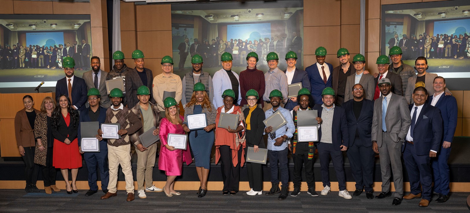 The graduation of the 24th cohort of the Clean Energy Academy.