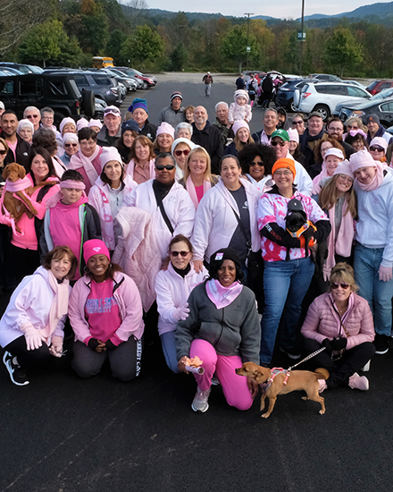 O&R employees and family members at the Breast Cancer Walk - Woodbury Common